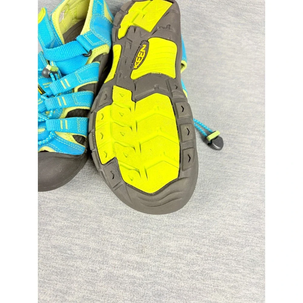Keen Newport H2 Water Sandals Kids 6 Blue Lime Green Waterproof Hiking GorpCore